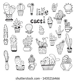 25 Best Succulents Cactus Doodle Ideas Stock Illustration 1769890559 ...