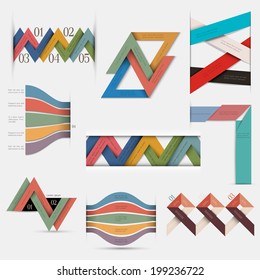 Vector set of infographic design