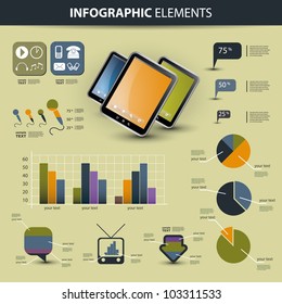 Vector set of infographic elements