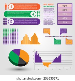 Vector set of infographic elements