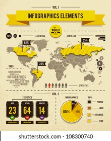 Vector set of infographics elements.