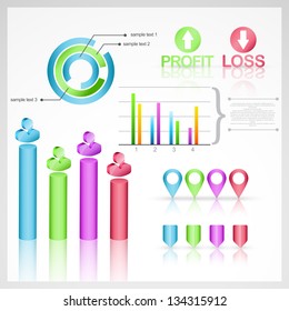 vector set of infographics elements