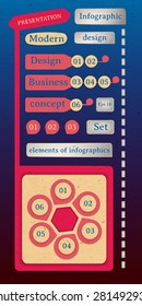 Vector set of infographics elements. EPS10.