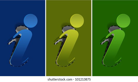 vector set of information web  labels design element.