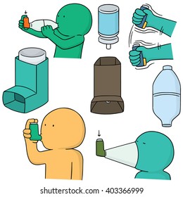 vector set of inhalation medicine