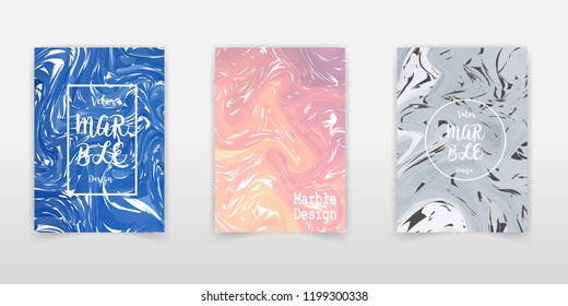 Vector set Ink texture watercolor hand drawn marbling illustration, abstract background, aqua print. Template for sail, wedding invitations (save date), invitation, envelope, valentine, card design