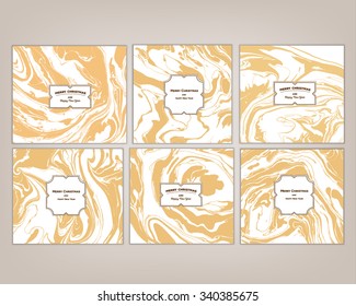 Vector conjunto textura de tinta acuarela dibujado a mano ilustración de mármol, fondo abstracto, invitaciones de partido. Plantilla para vela, boda (fecha de guardar), Navidad, sobre, valentina, diseño de tarjeta