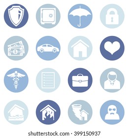 Vector Set of Insurance Icons