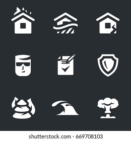 Vector Set of Insurance, Icons.
