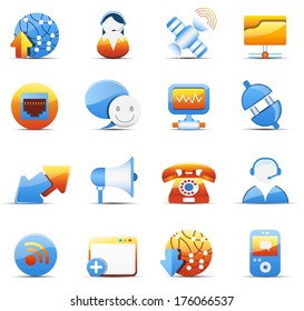 Vector set of internet and communicaiton icons 