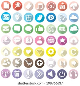 vector set of internet icon