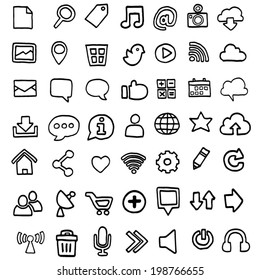 vector set of internet icon