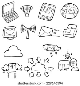 vector set of internet icon