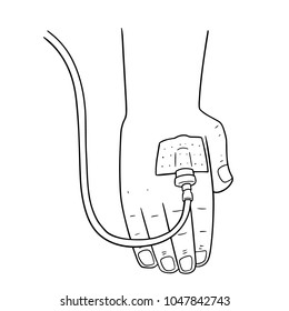 vector set of intravenous infusion
