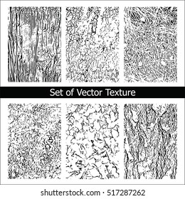 Vector set of isolated grunge background textures illustration.