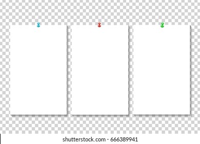 Vector set of isolated paper lists for decoration and covering. Concept of note, posting and education.