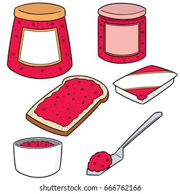 vector set of jam