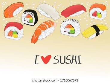 Cartoon Sushi Images Stock Photos Vectors Shutterstock