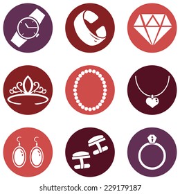 Vector Set of Jewellery Icons