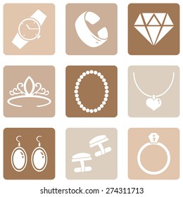 Vector Set of Jewellery Icons
