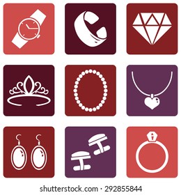 Vector Set of Jewellery Icons