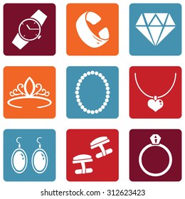 Vector Set of Jewellery Icons