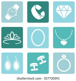 Vector Set of Jewellery Icons