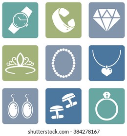 Vector Set of Jewellery Icons