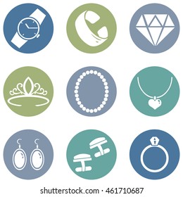 Vector Set of Jewellery Icons