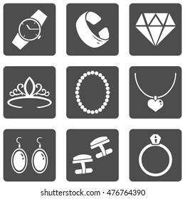 Vector Set of Jewellery Icons