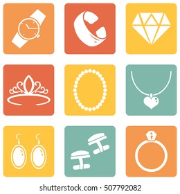 Vector Set of Jewellery Icons