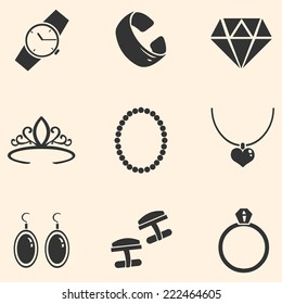 Vector Set of Jewelry Icons