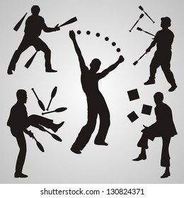 Vector set of jugglers