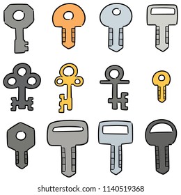 vector set of key