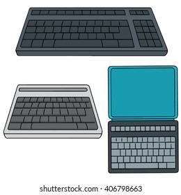 vector set of keyboard