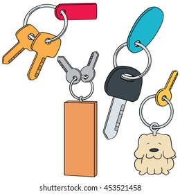 vector set of keychain