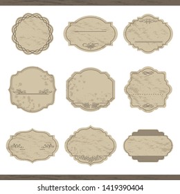 vector set of label designs