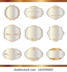 vector set of label designs