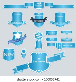Vector set of labels
