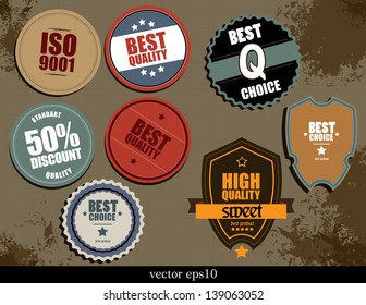 Vector set labels