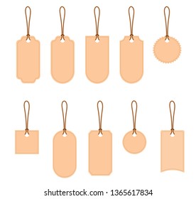 Vector set of labels, great for hand made. Vector isolates on a white background.