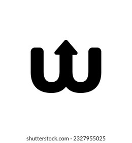 Vector set of letter initial w logo 