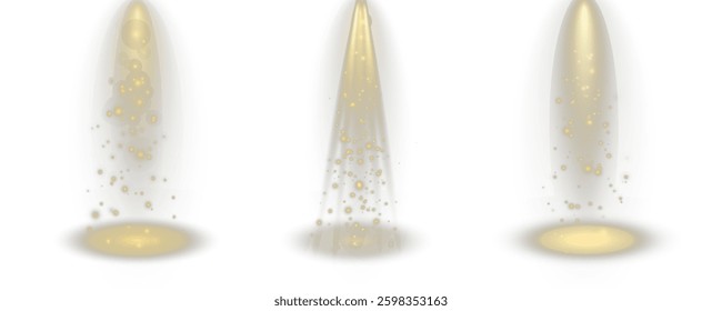 The vector set of light includes a light source, studio lighting, walls, and a PNG. It also includes spotlight lighting and a spotlight PNG. Finally, it includes light beams and a light effect.