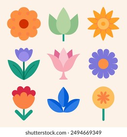 Vector set of a light lotus flowers without transparency. Design for yoga class, resort, spa center
