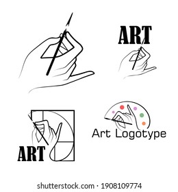 Vector Set Line Art Logo