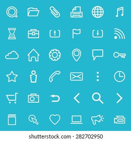 Vector set of line icons for your web design