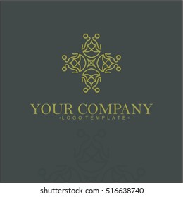 Vector set of linear design elements, logo design templates and mono line badges for packaging ,vector illustration