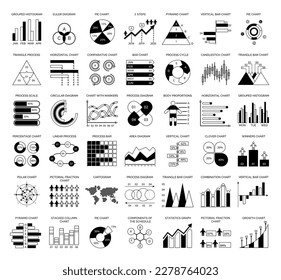 Vector set of linear icons related to business process, team work and human resource management, pictograms and infographics design elements, brochure, diagram, scheme, workflow, timeline options
