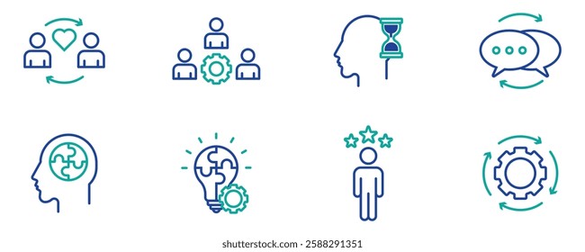 Vector Set of Linear Icons Related to Decision-Making Process, Problem Solving, Need to Choose. Mono Line Pictograms and Infographics Design Elements