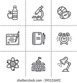 Vector set of linear icons for startup business. High quality modern icons for suitable for info graphics, print media and interfaces